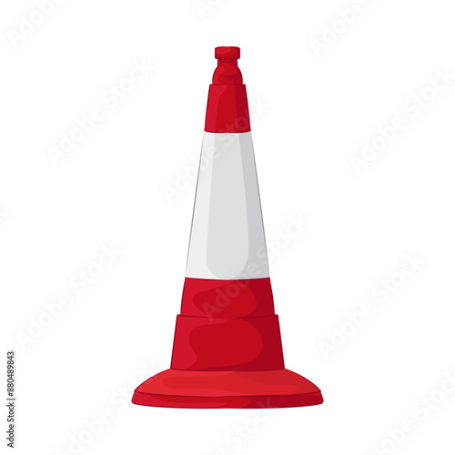 Illustration of traffic cone 