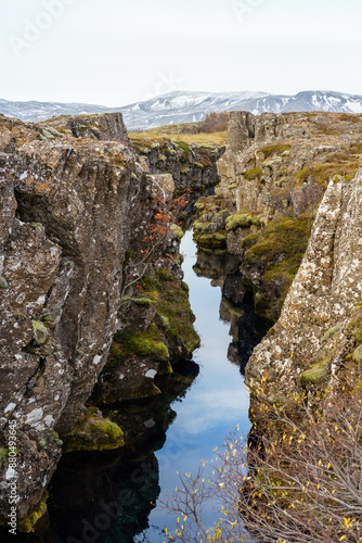 Silfra in Þingvellir Nationalpark in Iceland