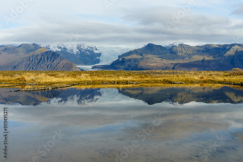 Vatnajökull with reflection, Iceland