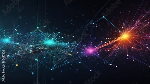 Abstract Digital Network Background.