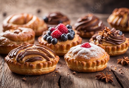 Wallpaper Mural Cream Puff Pastries Torontodigital.ca