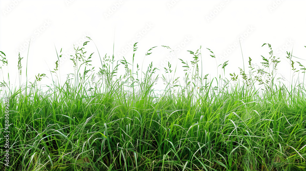 green grass field isolated on white background green grass field isolated on white background