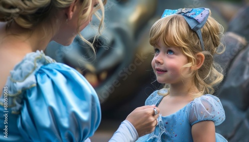 Magical Moment of a Child Meeting Their Favorite Storybook Character