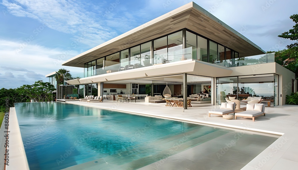 Fototapeta premium hotel swimming pool