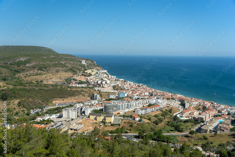 Views of the town of Sesimbra captured from the Castle. Views of the town of Sesimbra captured from the Castle.