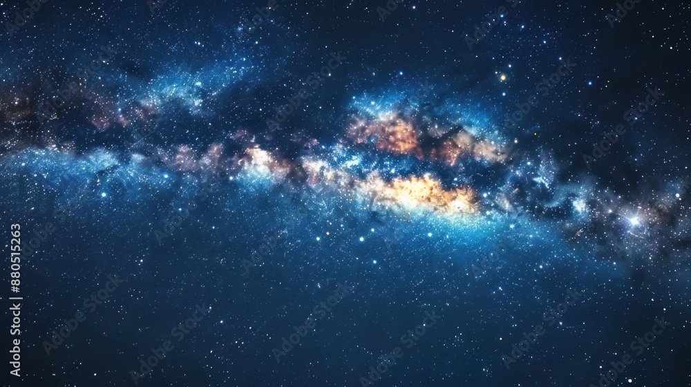 Fototapeta premium Background Night Sky with universe background , galaxy dark sky blue