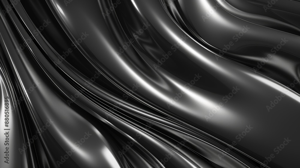 Obraz premium Gray silver black white geometric abstract background. Geometric shape. Stripes, lines, gradient. Light, glow, metallic. Web banner.