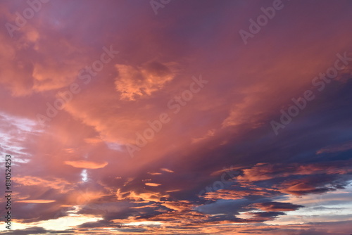 Beautiful Pink Sunset | Burning Sky | Vibrant Cloudscape