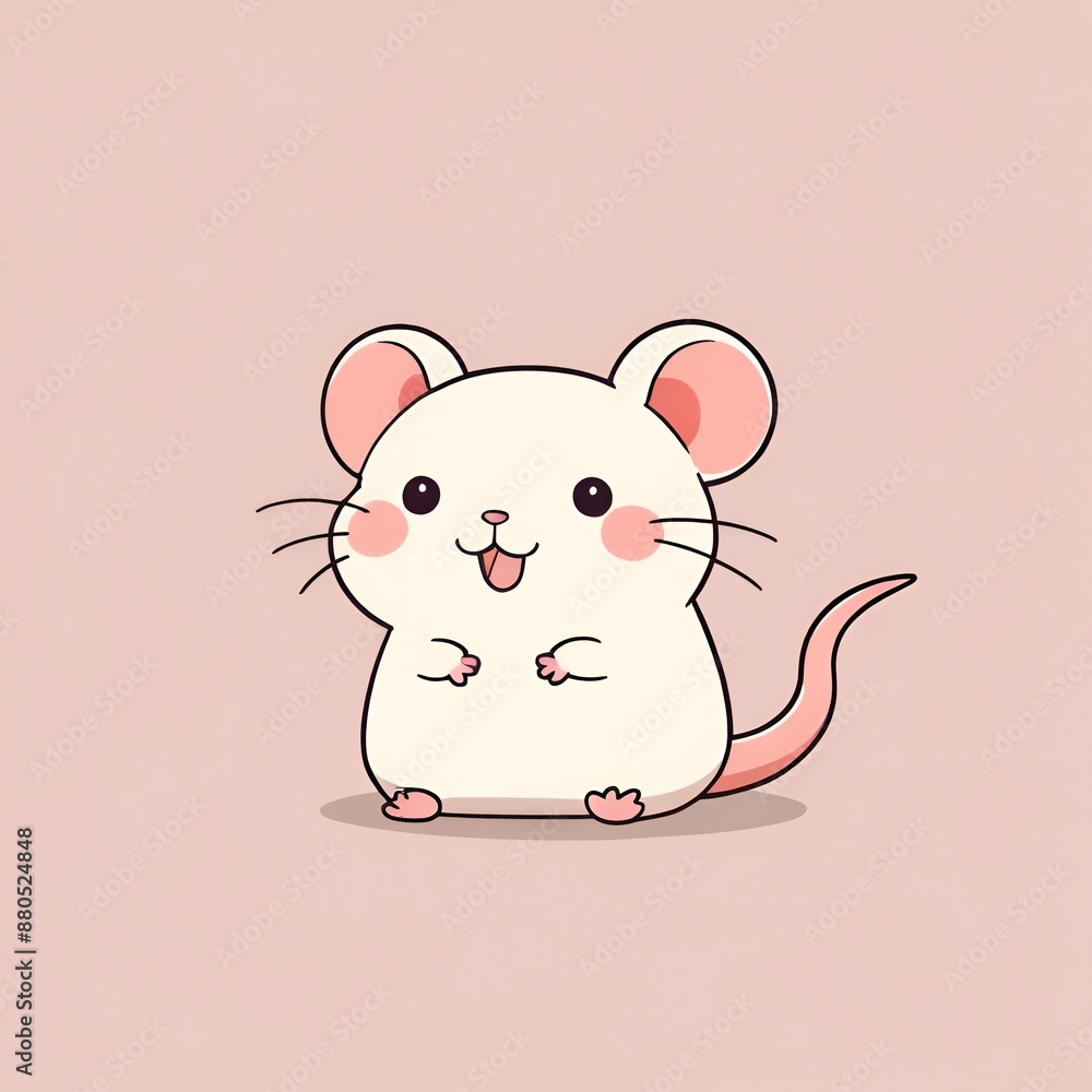 cute kawaii rat cartoon simple design cute kawaii rat cartoon simple design