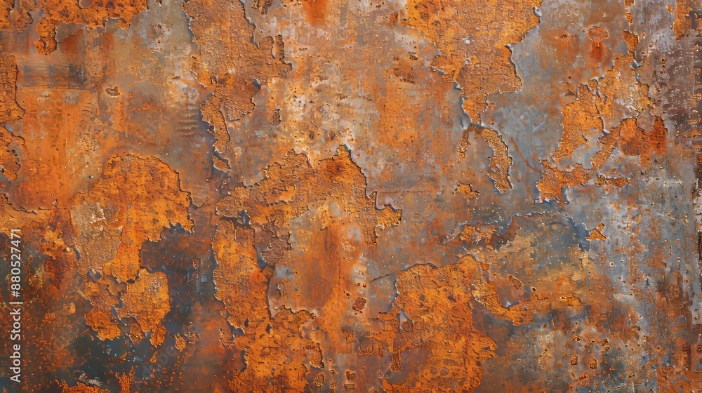 An orange brown background texture with corten steel stone and grunge rust on a rusty orange rusty metal banner An orange brown background texture with corten steel stone and grunge rust on a rusty orange rusty metal banner