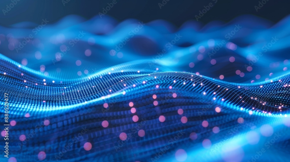 Abstract computer generated background featuring futuristic dots connected by a network Abstract computer generated background featuring futuristic dots connected by a network