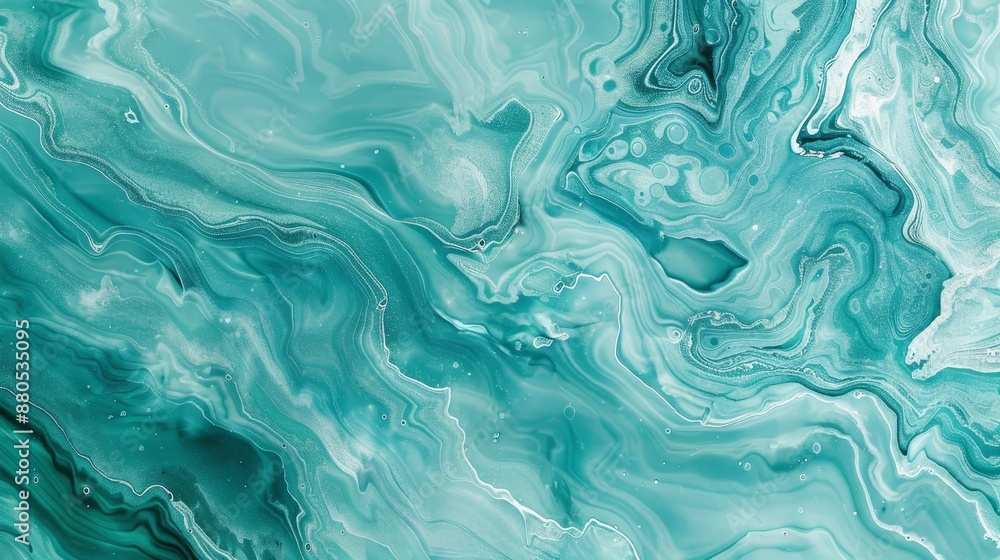 A pastel cyan mint liquid marble watercolor background with white lines and brush stains. A teal turquoise liquid marbled alcohol ink drawing effect with pastel cyan mint stains. A pastel cyan mint liquid marble watercolor background with white lines and brush stains. A teal turquoise liquid marbled alcohol ink drawing effect with pastel cyan mint stains.