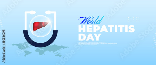 World hepatitis day banner design