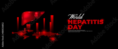 World hepatitis day banner design
