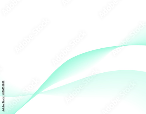 波　ウェーブ背景　緑　背景透過