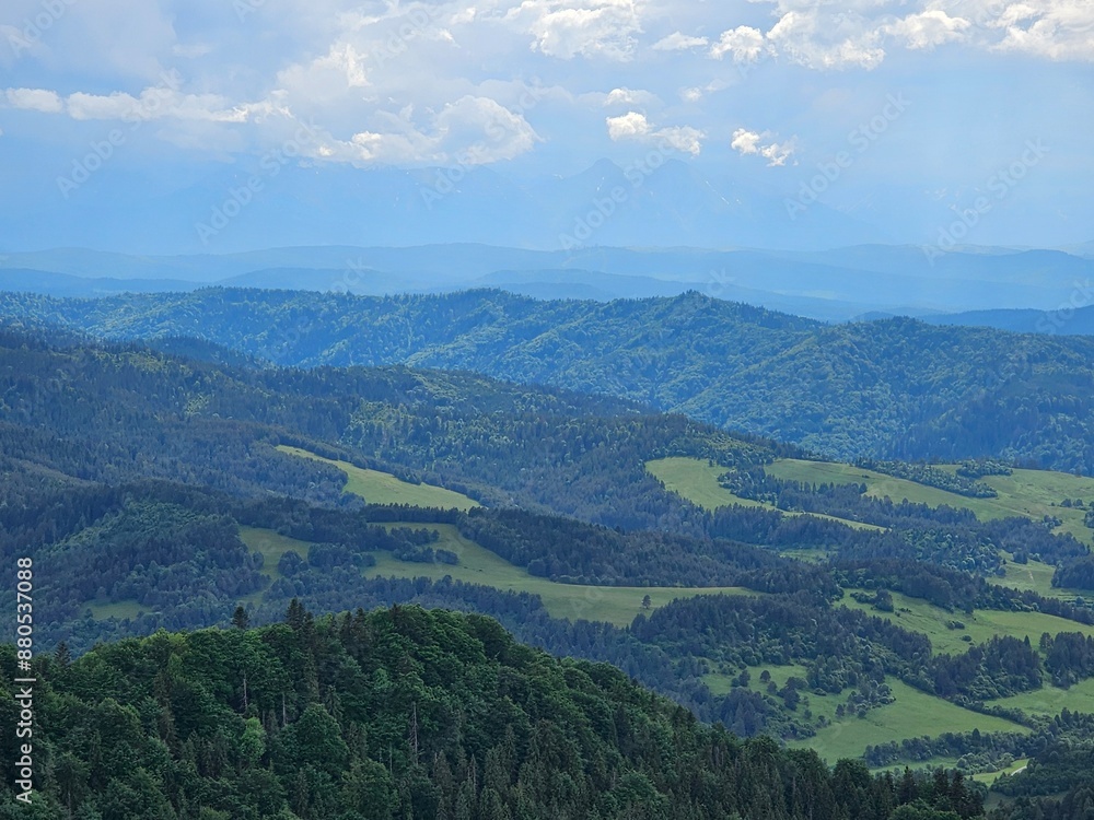 Naklejka premium Piękne widoki gór, Tatry, górski krajobraz