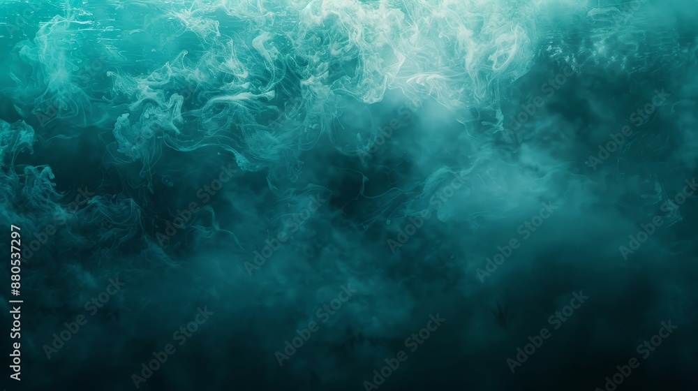 Fototapeta premium Website header banner design with dark green blue glowing gradient background noise texture