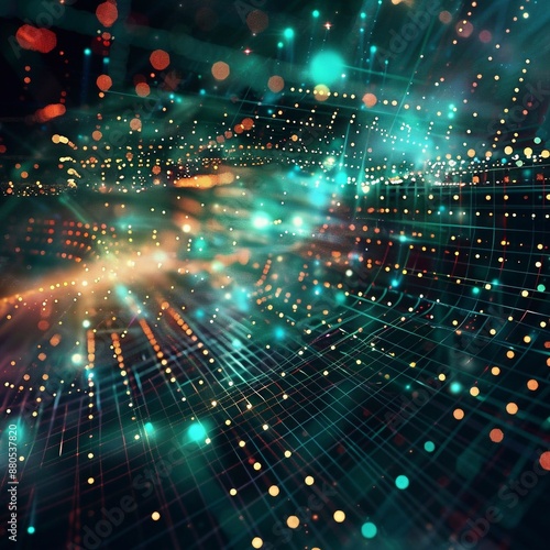 Abstract background, communication, computer, technology, lighting movement.