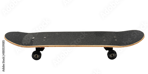 Classic black wooden skateboard design element