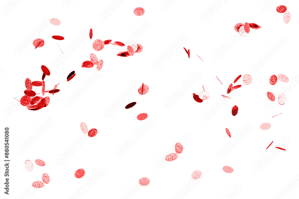 Red confetti patterned background design element Red confetti patterned background design element