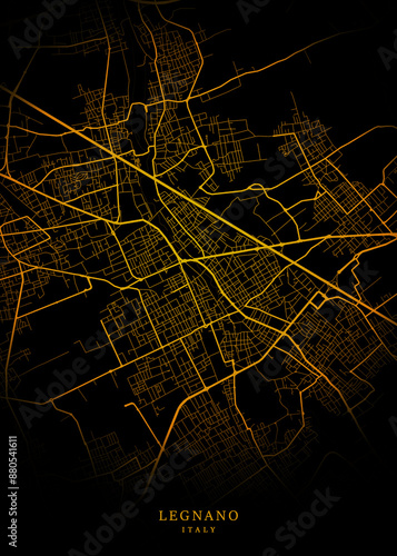Tableau sur toile Legnano City Map Poster Minimalist - Legnano City Modern Wall Art Home Decor Rea