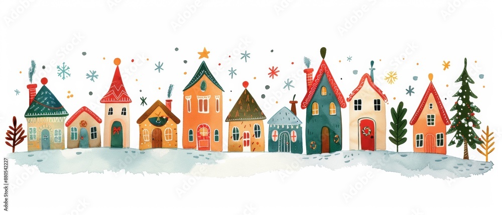 Obraz premium House in the snow 