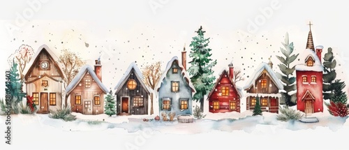 House in the snow	
