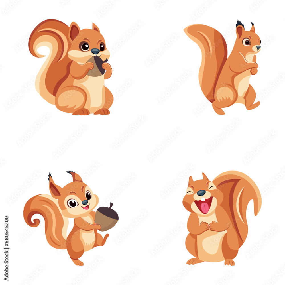WebPack of Happy Squirrel Flat Icons
WebPack of Happy Squirrel Flat Icons