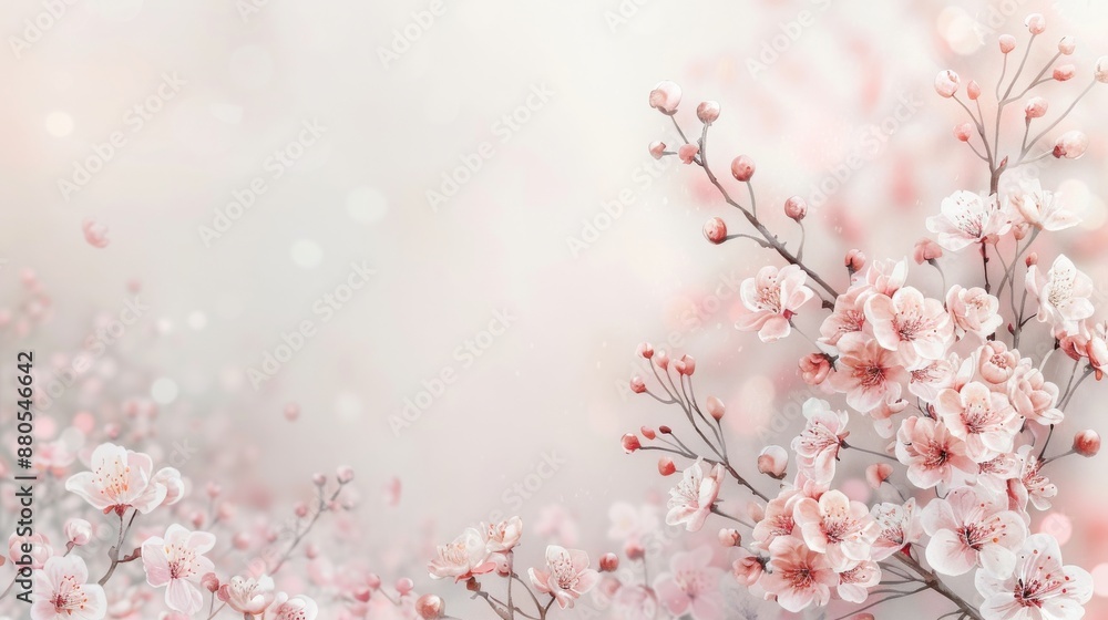 Elegant image of delicate pink cherry blossoms on branches against a soft, dreamy background, capturing the essence of spring. Elegant image of delicate pink cherry blossoms on branches against a soft, dreamy background, capturing the essence of spring.