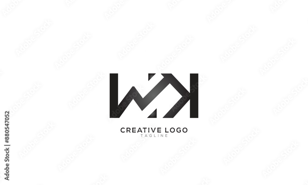 WK WZK Abstract initial monogram letter alphabet logo design WK WZK Abstract initial monogram letter alphabet logo design