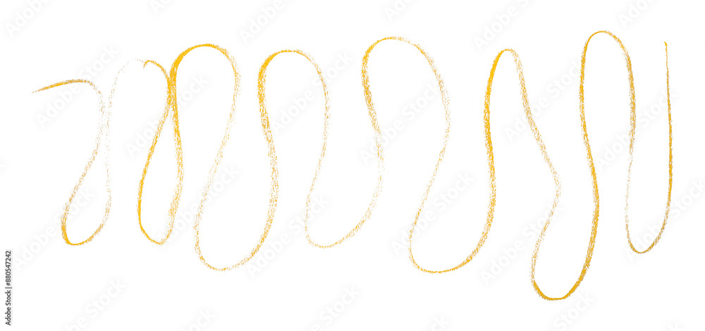 Yellow pencil strokes in simple style, isolated on transparent background. Yellow pencil strokes in simple style, isolated on transparent background.
