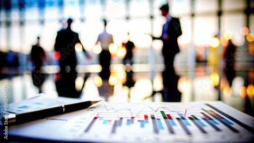 Wallpaper Mural Financial Report Blur: A blurred document showing financial charts and analysis, ideal for financial planning and reporting themes.
 Torontodigital.ca