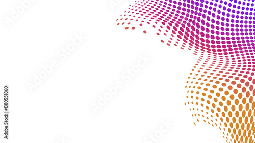 Wallpaper Mural Colorful halftone dots design element Torontodigital.ca