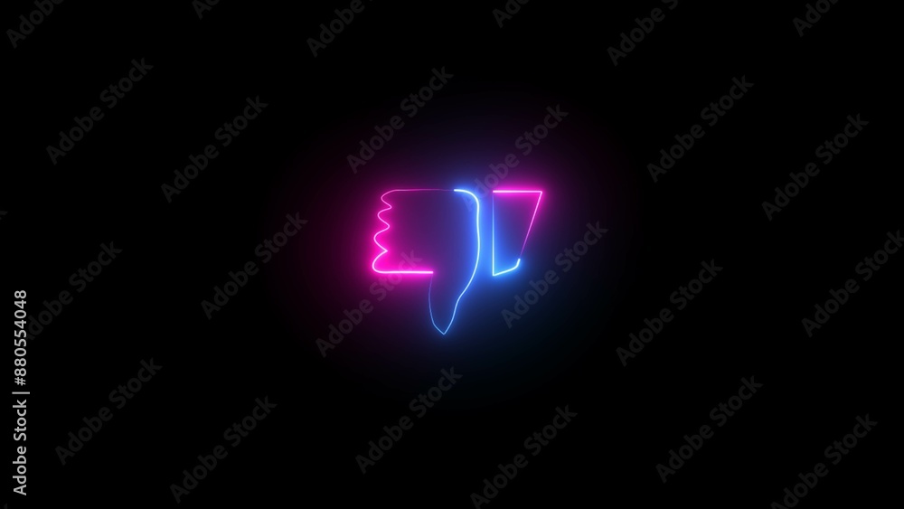 Social media feedback, negative attitude, worst choice. Neon yes no thumb up down. neon Do and don't symbols. Social media feedback, negative attitude, worst choice. Neon yes no thumb up down. neon Do and don't symbols.