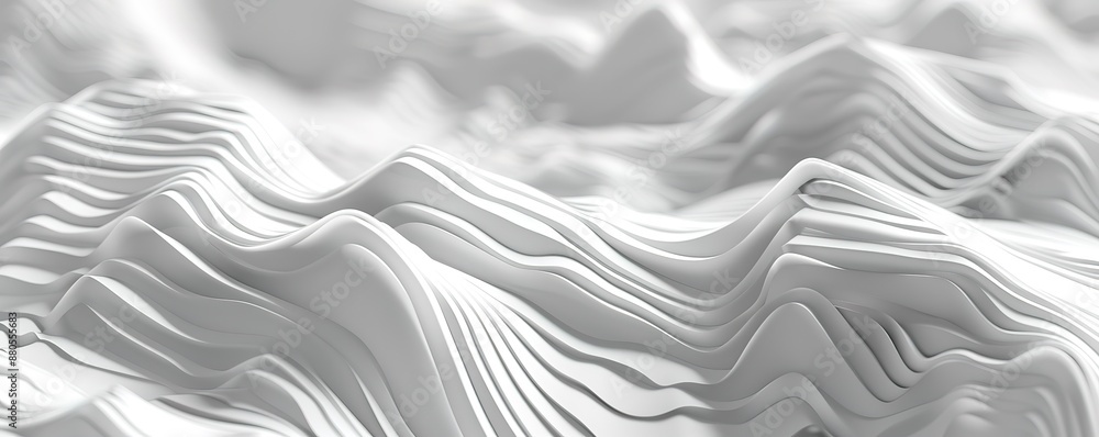 Fototapeta premium a wavy white cloth background