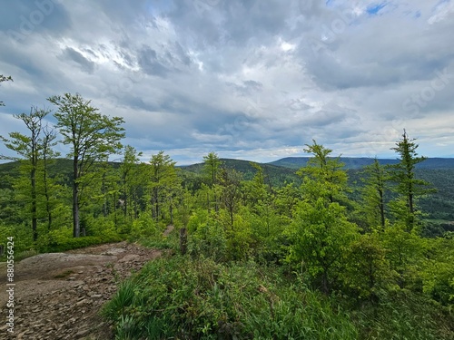 Piękne widoki gór, tatry o zachodzie słońca 