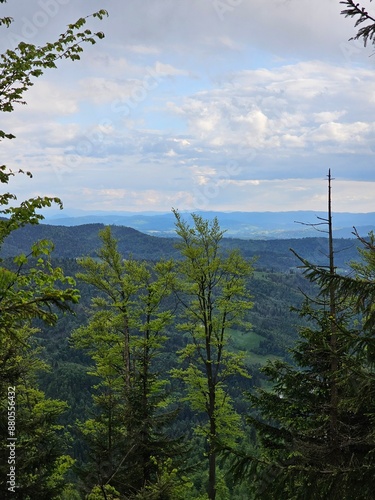 Piękne widoki gór, tatry o zachodzie słońca 