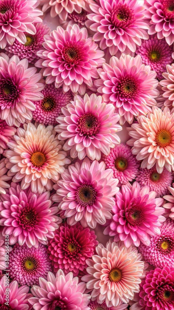 Pink Flowers Close-up with Vibrant Background Wallpaper Pink Flowers Close-up with Vibrant Background Wallpaper