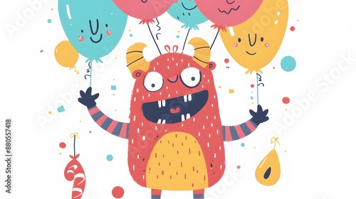 cute halloween monster