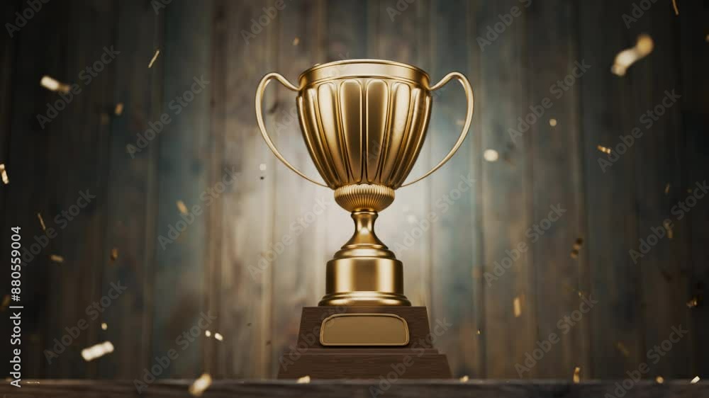 First place in a computer game. Top Performance Award. Winners Cup. The camera is approaching the trophy, the winner's cup. Winner's reward. Achievements. Victory. First place in a computer game. Top Performance Award. Winners Cup. The camera is approaching the trophy, the winner's cup. Winner's reward. Achievements. Victory.