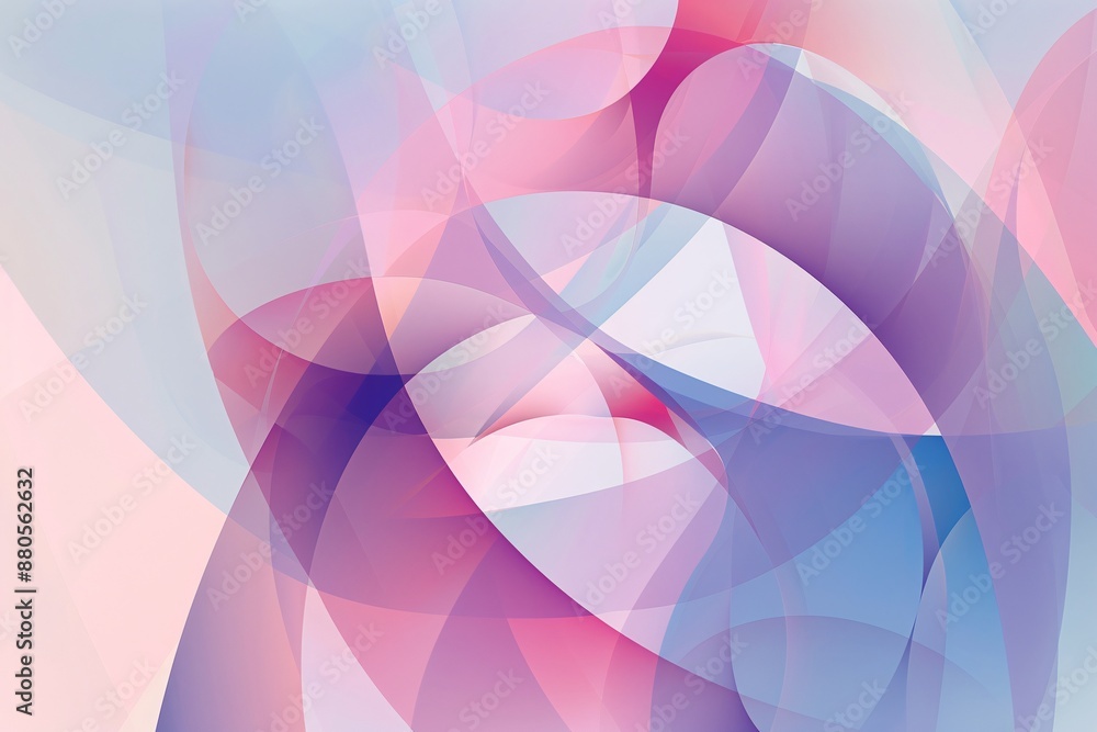 Abstract digital artwork with overlapping shapes in shades of pink, purple, and blue. The shapes are semi-transparent, creating a layered effect Abstract digital artwork with overlapping shapes in shades of pink, purple, and blue. The shapes are semi-transparent, creating a layered effect