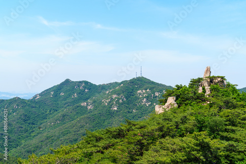 Wallpaper Mural Scenic view of Mt.Gwanaksan against sky Torontodigital.ca