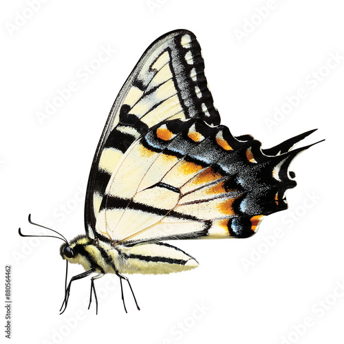 Photography Yellow butterfly png sticker, animal cut out on transparent background