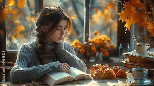 Woman Reading by the Window