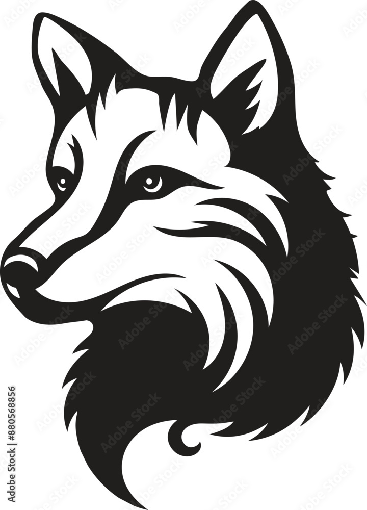 Fox head vector art illustration Fox head vector art illustration