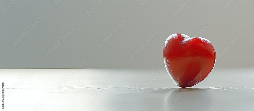 Blurry heart shape on a white surface with a copy space image perfect for showcasing your ideas on love and Valentine s Day Blurry heart shape on a white surface with a copy space image perfect for showcasing your ideas on love and Valentine s Day