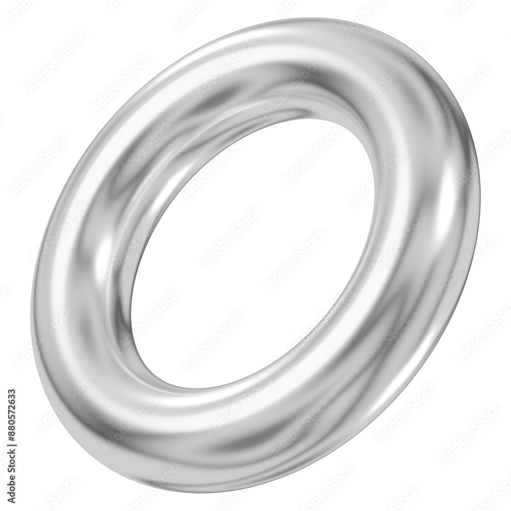 Metallic ring png 3D geometric shape, transparent background Metallic ring png 3D geometric shape, transparent background