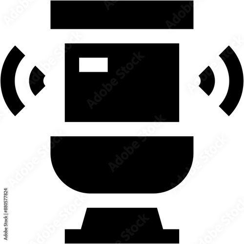 Vector Icon Toilet, smart home, signal, wc, bathroom