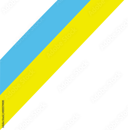 Ukraine Flag Tilted