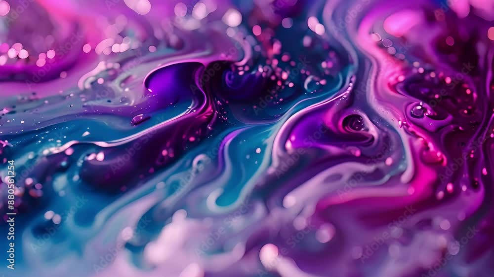 Cosmic Swirls: A mesmerizing blend of purple, pink, and blue hues dance together, creating an abstract masterpiece evocative of galaxies and nebulae. Cosmic Swirls: A mesmerizing blend of purple, pink, and blue hues dance together, creating an abstract masterpiece evocative of galaxies and nebulae.